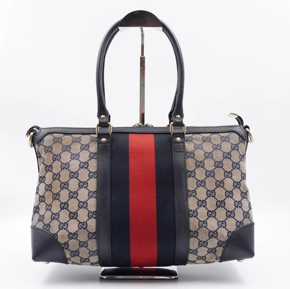 ❌️❌️SOLD❌️❌️X31❤️ Gucci GG Canvas Vintage Web Convertible Tote bag - Picture 6 of 16